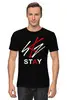 Заказать мужскую футболку в Москве. Футболка классическая STRAY KIDS  от geekbox - готовые дизайны и нанесение принтов.