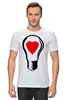 Заказать мужскую футболку в Москве. Футболка классическая BIG LAMP! SWITCH ON YOUR LOVE! от HANS ZOGS - готовые дизайны и нанесение принтов.