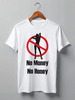 Заказать мужскую футболку в Москве. Футболка классическая No money No honey! (Нет денет, Нет меда!) от Easy-store - готовые дизайны и нанесение принтов.