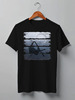 Заказать мужскую футболку в Москве. Футболка классическая Moon Stripes от oneredfoxstore@gmail.com - готовые дизайны и нанесение принтов.