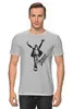 Заказать мужскую футболку в Москве. Футболка классическая Michael Jackson  от T-shirt print  - готовые дизайны и нанесение принтов.
