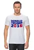 Заказать мужскую футболку в Москве. Футболка классическая Trump 2016 от skynatural - готовые дизайны и нанесение принтов.
