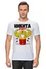 Заказать мужскую футболку в Москве. Футболка классическая Батарейка от queen  - готовые дизайны и нанесение принтов.