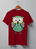 Заказать мужскую футболку в Москве. Футболка классическая Owl Here от oneredfoxstore@gmail.com - готовые дизайны и нанесение принтов.