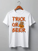 Заказать мужскую футболку в Москве. Футболка классическая Trick or beer от skynatural - готовые дизайны и нанесение принтов.