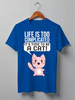 Заказать мужскую футболку в Москве. Футболка классическая Life Cat от coolmag - готовые дизайны и нанесение принтов.