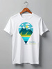 Заказать мужскую футболку в Москве. Футболка классическая Mountains от oneredfoxstore@gmail.com - готовые дизайны и нанесение принтов.