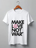 Заказать мужскую футболку в Москве. Футболка классическая Make Love Not War от Printio - готовые дизайны и нанесение принтов.
