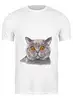 Заказать мужскую футболку в Москве. Футболка классическая cats от Дюкова - готовые дизайны и нанесение принтов.