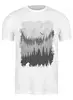 Заказать мужскую футболку в Москве. Футболка классическая Mountains Forest от oneredfoxstore@gmail.com - готовые дизайны и нанесение принтов.