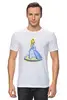 Заказать мужскую футболку в Москве. Футболка классическая Счастливая принцесса от Нина Вольнева - готовые дизайны и нанесение принтов.
