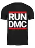 Заказать мужскую футболку в Москве. Футболка классическая RUN DMC от Константин Тотьмянин - готовые дизайны и нанесение принтов.