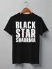Заказать мужскую футболку в Москве. Футболка классическая Black star shaurma от Djimas Leonki - готовые дизайны и нанесение принтов.