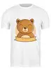 Заказать мужскую футболку в Москве. Футболка классическая Спящий медвежонок от svetlanas - готовые дизайны и нанесение принтов.