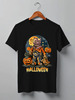 Заказать мужскую футболку в Москве. Футболка классическая Halloween - Мальчик в маске кота от printeriumstore@gmail.com - готовые дизайны и нанесение принтов.