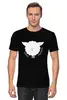 Заказать мужскую футболку в Москве. Футболка классическая Round Sheep Black от Ugen - готовые дизайны и нанесение принтов.
