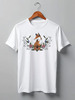 Заказать мужскую футболку в Москве. Футболка классическая Fox Here от oneredfoxstore@gmail.com - готовые дизайны и нанесение принтов.