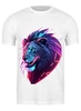 Заказать мужскую футболку в Москве. Футболка классическая лев карол от Ammar Salman - готовые дизайны и нанесение принтов.