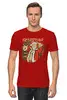 Заказать мужскую футболку в Москве. Футболка классическая Санта от T-shirt print  - готовые дизайны и нанесение принтов.