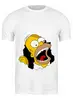 Заказать мужскую футболку в Москве. Футболка классическая Homer Simpson от AppleJack_38rus - готовые дизайны и нанесение принтов.