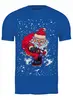 Заказать мужскую футболку в Москве. Футболка классическая Santa Snowboard_ от balden - готовые дизайны и нанесение принтов.