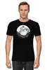 Заказать мужскую футболку в Москве. Футболка классическая Moon Rider от oneredfoxstore@gmail.com - готовые дизайны и нанесение принтов.