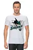 Заказать мужскую футболку в Москве. Футболка классическая San Jose Sharks от KutvinoV.com  - готовые дизайны и нанесение принтов.