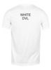 Заказать мужскую футболку в Москве. Футболка классическая WHITE DVL от sleepy_again - готовые дизайны и нанесение принтов.