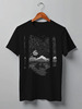 Заказать мужскую футболку в Москве. Футболка классическая Night Lake от oneredfoxstore@gmail.com - готовые дизайны и нанесение принтов.