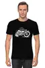 Заказать мужскую футболку в Москве. Футболка классическая Мотоциклист от hideo_kojima - готовые дизайны и нанесение принтов.
