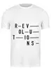 Заказать мужскую футболку в Москве. Футболка классическая Revolutions от DesignMesign  - готовые дизайны и нанесение принтов.