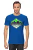 Заказать мужскую футболку в Москве. Футболка классическая Mountains от oneredfoxstore@gmail.com - готовые дизайны и нанесение принтов.