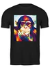 Заказать мужскую футболку в Москве. Футболка классическая Цветная обезьянка от skynatural - готовые дизайны и нанесение принтов.
