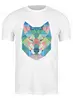 Заказать мужскую футболку в Москве. Футболка классическая Волк (Wolf) от trugift - готовые дизайны и нанесение принтов.