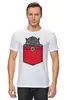 Заказать мужскую футболку в Москве. Футболка классическая Носорог от fanart - готовые дизайны и нанесение принтов.