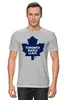 Заказать мужскую футболку в Москве. Футболка классическая Toronto Maple Leafs / NHL Canada от KinoArt - готовые дизайны и нанесение принтов.