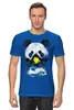 Заказать мужскую футболку в Москве. Футболка классическая Панда в маске от printik - готовые дизайны и нанесение принтов.