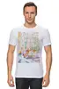 Заказать мужскую футболку в Москве. Футболка классическая Отражения в стеклах Нью Йорка от artoutloop - готовые дизайны и нанесение принтов.