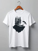 Заказать мужскую футболку в Москве. Футболка классическая Fox Here от oneredfoxstore@gmail.com - готовые дизайны и нанесение принтов.