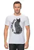 Заказать мужскую футболку в Москве. Футболка классическая Gray cat от frau - готовые дизайны и нанесение принтов.