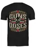 Заказать мужскую футболку в Москве. Футболка классическая Guns n Roses от Djimas Leonki - готовые дизайны и нанесение принтов.