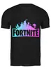 Заказать мужскую футболку в Москве. Футболка классическая FORTNITE от geekbox - готовые дизайны и нанесение принтов.