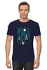 Заказать мужскую футболку в Москве. Футболка классическая Mushrooms Night от oneredfoxstore@gmail.com - готовые дизайны и нанесение принтов.