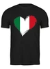 Заказать мужскую футболку в Москве. Футболка классическая Сердце Италии от skynatural - готовые дизайны и нанесение принтов.