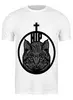 Заказать мужскую футболку в Москве. Футболка классическая HIPSTER CAT от 7SWɅG - готовые дизайны и нанесение принтов.