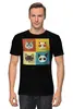 Заказать мужскую футболку в Москве. Футболка классическая Cats Here от oneredfoxstore@gmail.com - готовые дизайны и нанесение принтов.