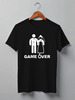Заказать мужскую футболку в Москве. Футболка классическая Game over от Ксения Золотухина - готовые дизайны и нанесение принтов.