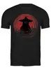 Заказать мужскую футболку в Москве. Футболка классическая Samurai Cat от oneredfoxstore@gmail.com - готовые дизайны и нанесение принтов.