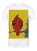Заказать мужскую футболку в Москве. Футболка классическая Птицы кардиналы с мимозой от Владимир - готовые дизайны и нанесение принтов.