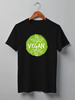 Заказать мужскую футболку в Москве. Футболка классическая Веган от vegan@thespaceway.info - готовые дизайны и нанесение принтов.